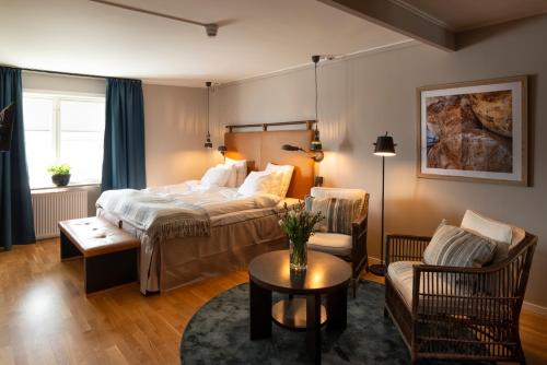 Villa Lovik tesisinde bir odada yatak veya yataklar