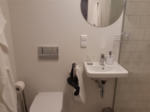 Et badeværelse på Luxury Apartment Malūno Vilos