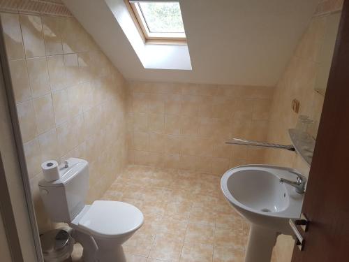 Een badkamer bij Pension Villa Berolina