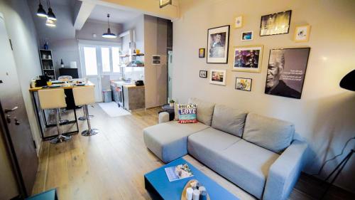 Posedenie v ubytovaní D16 Athens Apartment - 5' mins to Petralona Metro