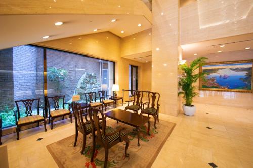 Χώρος καθιστικού στο Hotel JAL City Nagasaki