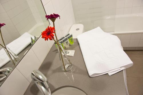 Kylpyhuone majoituspaikassa MH Apartments Tetuan