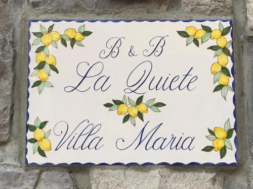 マッサ・ルブレンセにあるB&B La Quieteのギャラリーの写真