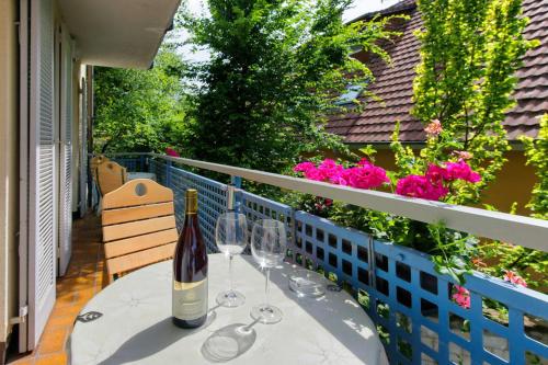 Balkoni atau teres di Hotel-Bio Gasthaus Am Felsenkeller