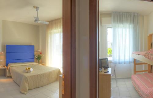 Cama o camas de una habitación en Hotel Kon Tiki