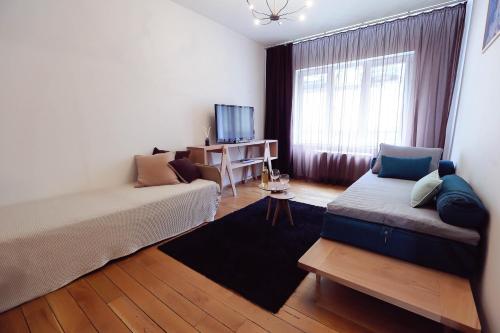 Μια τηλεόραση ή/και κέντρο ψυχαγωγίας στο Living In Aparthotel
