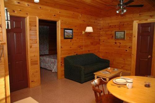 A seating area at Sea'scape Cottages