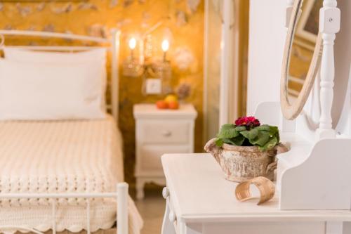 Cama o camas de una habitación en Hamam Suites Portou