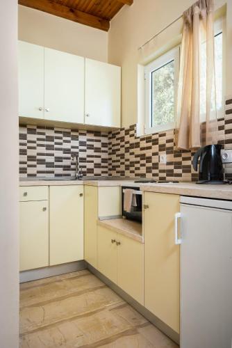 Η κουζίνα ή μικρή κουζίνα στο Fouxia Apartments and Studios 
