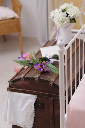 La Casa di Anetìにあるベッド