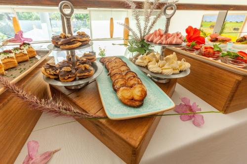 a buffet with many different types of food on display at AWA Boutique + Design Hotel in Punta del Este