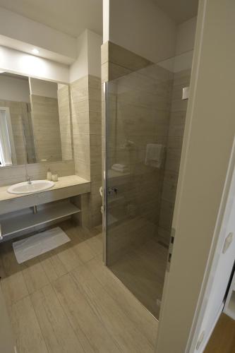 Koupelna v ubytování Rooms Villa Ropuš
