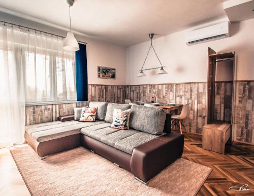 Posezení v ubytování Sirály Apartman Fonyód