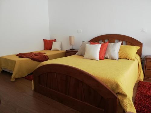 Säng eller sängar i ett rum på Casa do Engenho