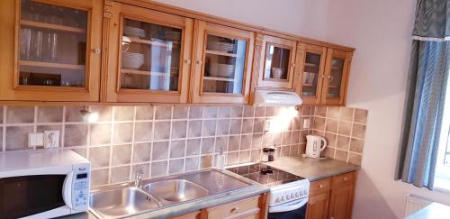 Kuchyň nebo kuchyňský kout v ubytování Apartmán Černý Důl