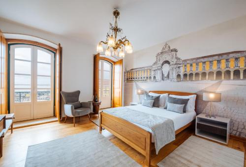 A bed or beds in a room at Varandas de Lisboa - Tejo River Apartments & Rooms