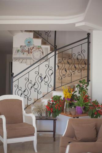 Χώρος καθιστικού στο Hotel Ferah
