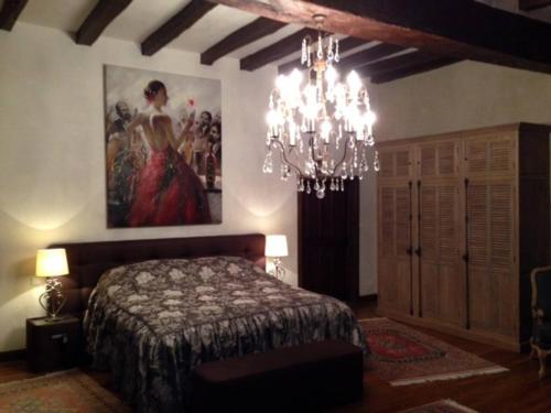 Katil atau katil-katil dalam bilik di Chateau de Vau Rozet