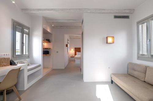 Paros Comfy Suitesにあるシーティングエリア