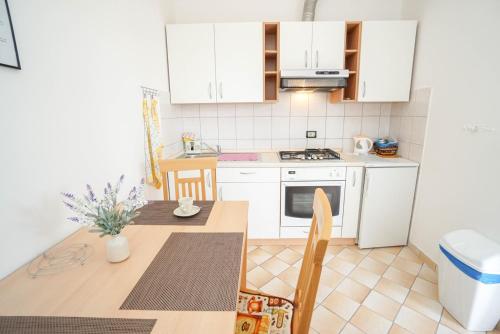 Η κουζίνα ή μικρή κουζίνα στο Apartments Titonel