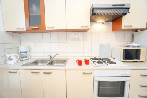 Η κουζίνα ή μικρή κουζίνα στο Apartments Titonel