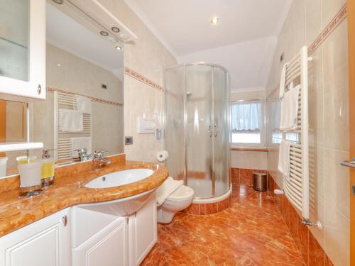 Koupelna v ubytování Apartment Plan de Socrep