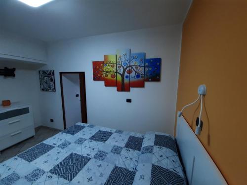 Letto o letti in una camera di Casa LuLù