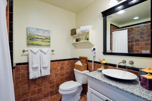 A bathroom at Inn at Sonoma, A Four Sisters Inn