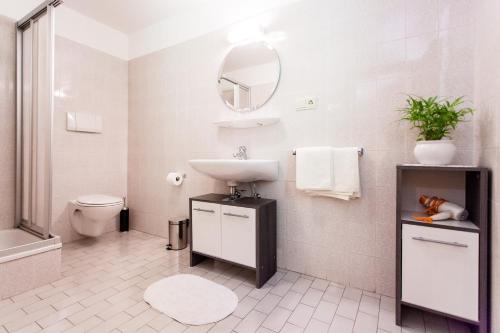 Kylpyhuone majoituspaikassa Gasthof Steg