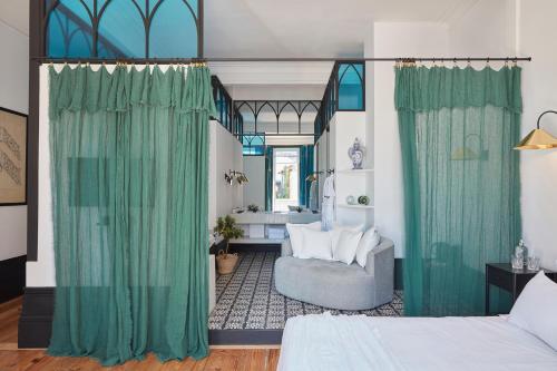 Postel nebo postele na pokoji v ubytování Cocorico Luxury House - Porto