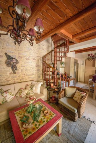 Χώρος καθιστικού στο ARCHANES APPARTMENT