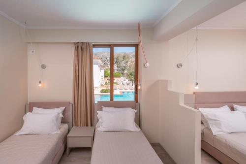 Postel nebo postele na pokoji v ubytování PALMA city HOTEL