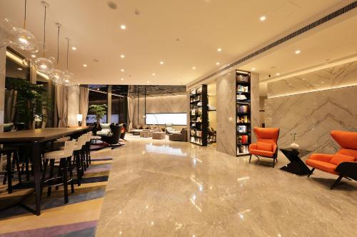 Hampton By Hilton Hangzhou Future Sign Technology Cityにあるシーティングエリア