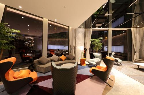 Hampton By Hilton Hangzhou Future Sign Technology Cityにあるシーティングエリア