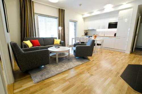 Кът за сядане в Holiday Club Åre Apartments