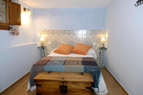 El Corralico del Moncayo tesisinde bir odada yatak veya yataklar