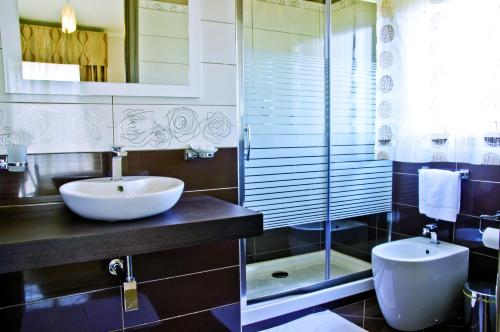 Kylpyhuone majoituspaikassa B&B Albachiara