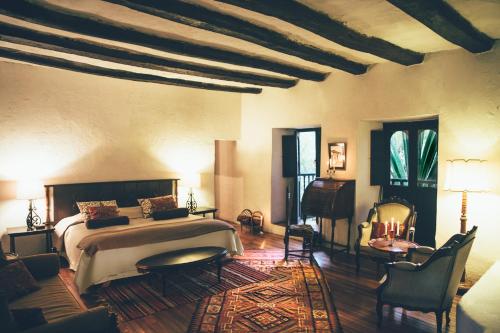 Χώρος καθιστικού στο Hotel Hacienda Baza