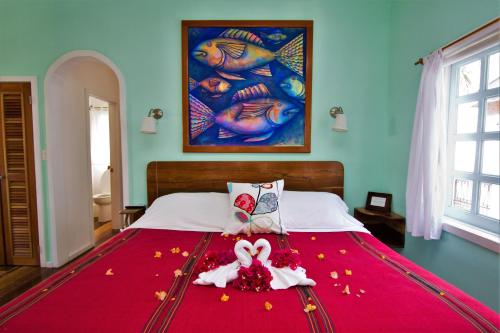 Postel nebo postele na pokoji v ubytování Sea Dreams Hotel