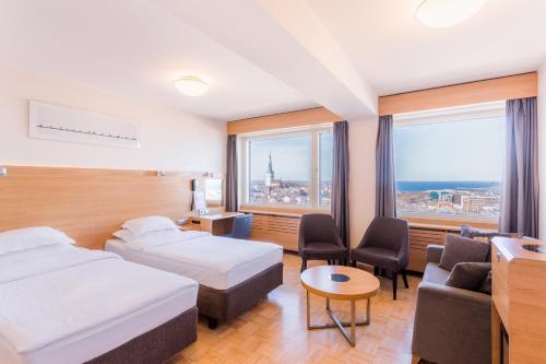 Кровать или кровати в номере Original Sokos Hotel Viru