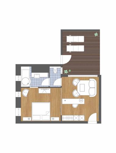 Půdorys ubytování Hotel Seelos