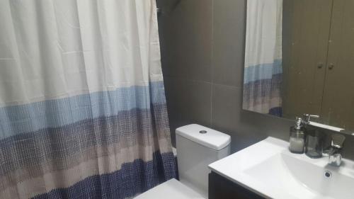 Koupelna v ubytování Departamento Serena II