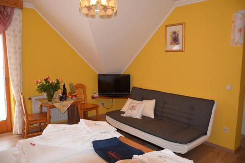 Postel nebo postele na pokoji v ubytování Pension Restaurant Rosenberg