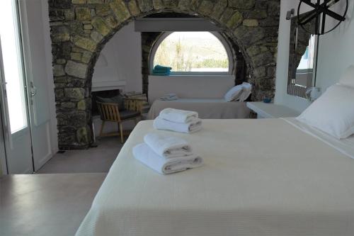 Katil atau katil-katil dalam bilik di Mykonos Pantheon