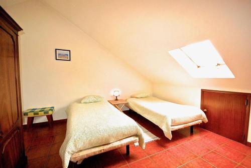 Tempat tidur dalam kamar di Casa Paulo - Baleal beach, Terrace