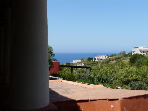 a view of the ocean from a house at Residence Salina in Malfa