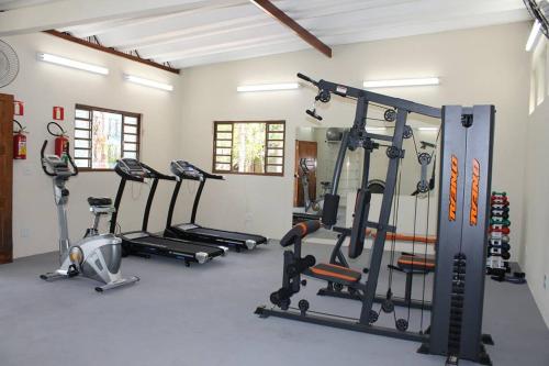 Fitness centrum a/nebo fitness zařízení v ubytování Hotel Fazenda Pirâmides