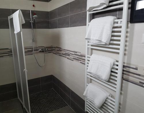 Koupelna v ubytování Hotel Damma's, Dipendenza Zamagna