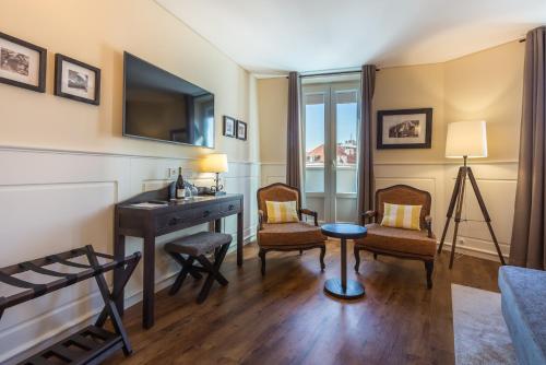 Ruang duduk di Lisbon Wine Hotel