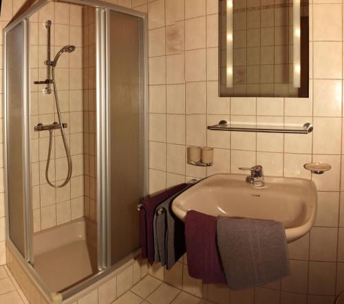 Koupelna v ubytování Apartment Kraxner